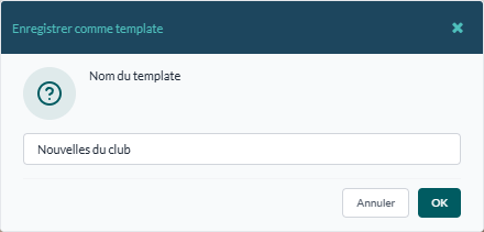 Fenêtre « Enregistrer comme template »