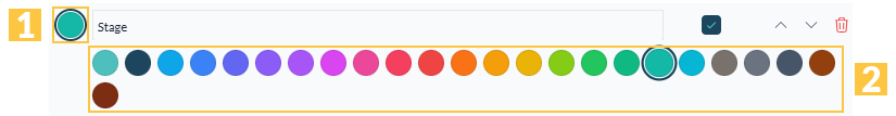 La palette d'un type